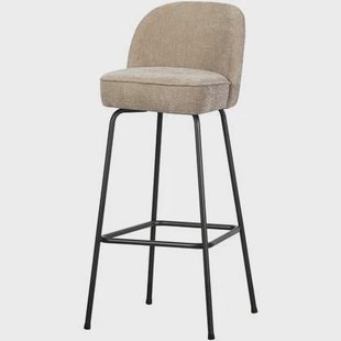 BePureHome Vogue Barkruk H 103 cm - Polyester - Sand BePureHome Vogue Barkruk H 103 cm - Polyester - Sand