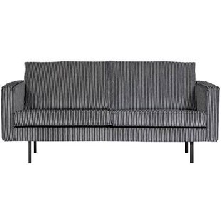 WOOOD 2,5-Zits Bank Rodeo - Streep - Zwart|Grijs - 85x190x86 cm