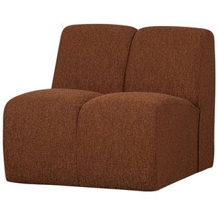 WOOOD Mojo 1-Zits Bank - Bouclé - Roest Bruin Melange - 74x80x97