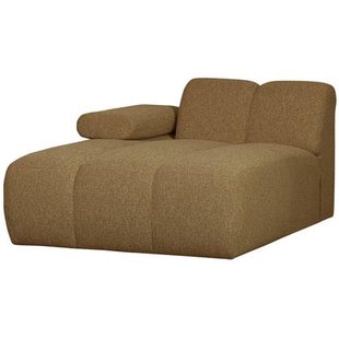 WOOOD Mojo Chaise Longue Elementenbank Links - Bouclé - Geel|Bruin
