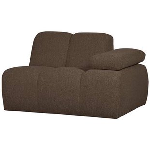 WOOOD Mojo 1-Zits Bank Met Arm Rechts - Bouclé - Bruin - 74x120x97