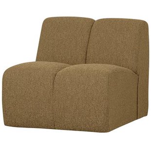 WOOOD Mojo 1-Zits Bank - Bouclé - Geel|Bruin - 74x80x97