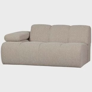 WOOOD Mojo 1,5-Zits Bank Met Arm Links - Bouclé - Beige - 74x160x97