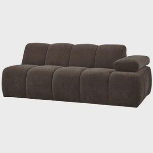 WOOOD Mojo 2-Zits Bank Met Arm Rechts - Bouclé - Roest Bruin Melange