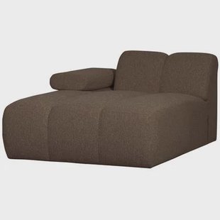 WOOOD Mojo Chaise Longue Elementenbank Links - Bouclé - Bruin