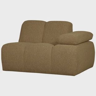 WOOOD Mojo 1-Zits Bank Met Arm Rechts - Bouclé - Beige - 74x120x97