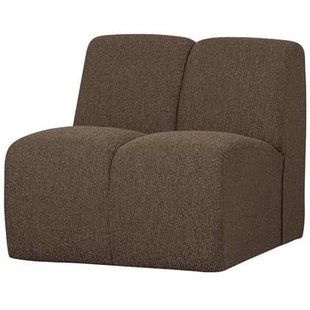 WOOOD Mojo 1-Zits Bank - Bouclé - Bruin Melange - 74x80x97