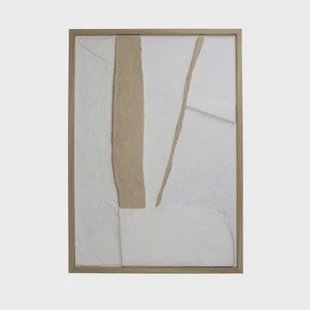 HD Collection Wanddeco D Abstract - Beige - Papier - 50x70x4cm (BxHxD) HD Collection Wanddeco D Abstract - Beige - Papier - 50x70x4cm (BxHxD)