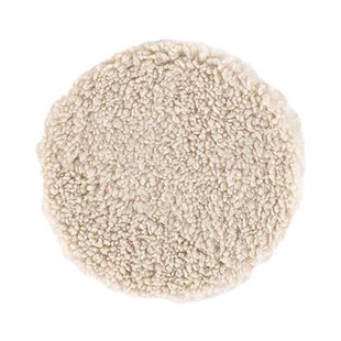 Nest living Malia Rond Vachtje Teddystof Wit