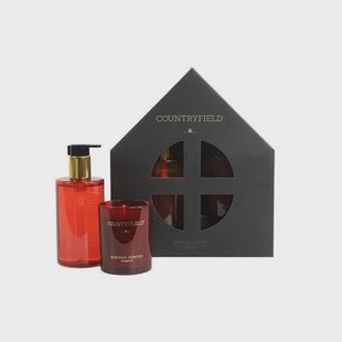Countryfield - Elegance - Gift box - hand wash & kaars - rood