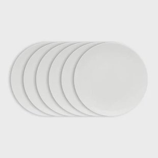 vtwonen Ontbijtborden - Serviesset - Wit - Bordenset van 6 - 23cm