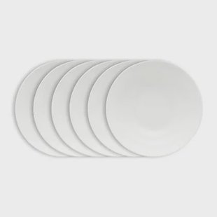 vtwonen Pastaborden - Wit - Diepe Borden - Set van 6 - 25.5cm