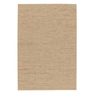 sweeek - Licht jute-effect tapijt voor binnen en buiten