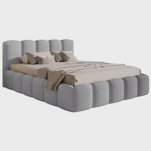 NADUVI Collection Bedframe Chloe bouclé met opbergvak