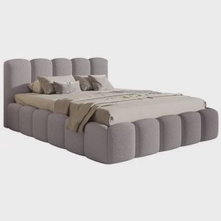 NADUVI Collection Bedframe Chloe bouclé met opbergvak