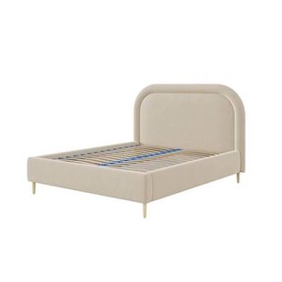 NADUVI Collection Bedframe Lorena chenille 180 x 200 cm