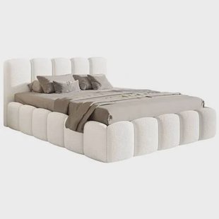 NADUVI Collection Bedframe Chloe II bouclé met opbergruimte 180 x 200
