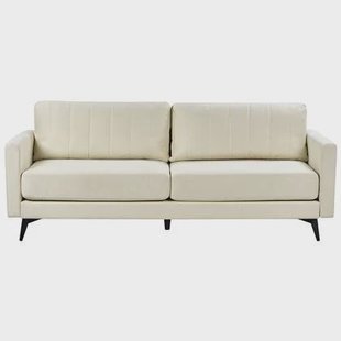 Beliani - MALA - Driezitsbank - Lichtbeige - Polyester Beliani - MALA - Driezitsbank - Lichtbeige - Polyester