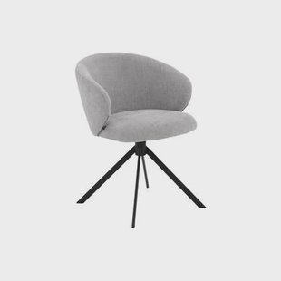 Goossens Eetkamerstoel Noomileuning - Textiel met armleuning