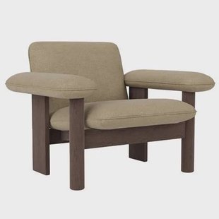 Audo Copenhagen Brasilia Low Back fauteuil donker eiken Bouclé 02