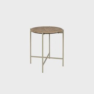 Housecraft Living Tooz bijzettafel Rond 40 cm Marmer Beige