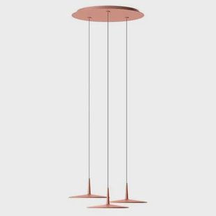 Vibia Skan 0280 cluster hanglamp LED Ø57 Terra Red Vibia Skan 0280 cluster hanglamp LED Ø57 Terra Red