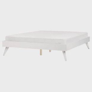 Beliani - BERRIC - Tweepersoonsbed - Wit - 160 x 200 cm - MDF