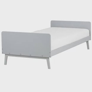 Beliani - BONNAC - Eenpersoonsbed - Grijs - 90 x 200 cm - Dennenhout Beliani - BONNAC - Eenpersoonsbed - Grijs - 90 x 200 cm - Dennenhout