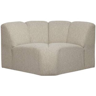 WOOOD Mojo Bank Hoekelement - Bouclé - Beige Melange - 75x68x77