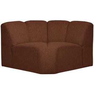 WOOOD Mojo Bank Hoekelement - Bouclé - Roest Bruin Melange - 75x68x77