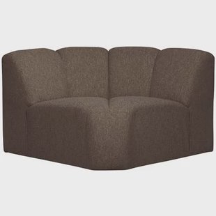 WOOOD Mojo Bank Hoekelement - Bouclé - Bruin Melange - 75x68x77