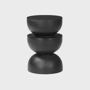 sweeek - Mangohouten bijzettafel, nachtkastje, Ø30xH45cm