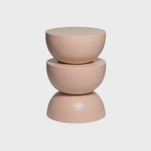 sweeek - Bijzettafel, einde van de bank, metalen nachttafel Ø32 x