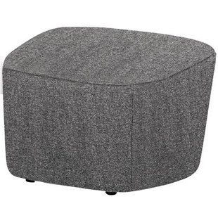 vtwonen Lofty Hocker - Polyester - Grijs - 41x62x48