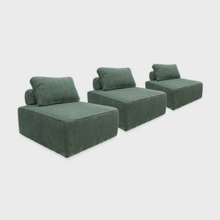 sweeek - Fauteuils corduroy 1 zitplaats (set van 3)