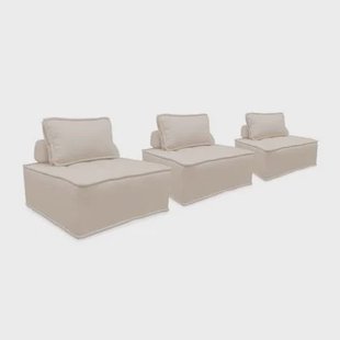 sweeek - Modulaire fauteuil in stof (x3)