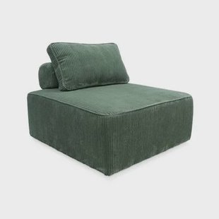 sweeek - Chaise voor modulaire bank geribbelde fluweel sweeek - Chaise voor modulaire bank geribbelde fluweel