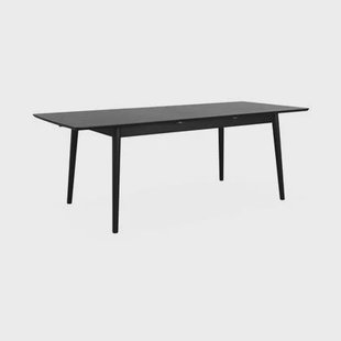 sweeek - Uitschuifbare eettafel van eikenfineer, 6 tot 8 zitplaatsen,