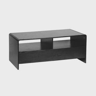 sweeek - TV-meubel met 2 laden en 2 legplanken, afgerond houteffect sweeek - TV-meubel met 2 laden en 2 legplanken, afgerond houteffect