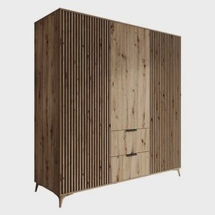 Meubella - Kledingkast Evy - Eiken - 185 cm