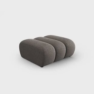 Micadoni Lupine Hocker - Chenille - Grijs