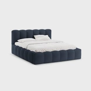 Micadoni Lupine Bedframe met Opbergruimte 140 x 200 cm - Koningsblauw