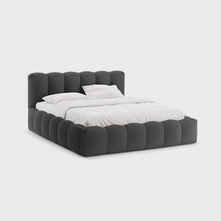Micadoni Lupine Bedframe met Opbergruimte 140 x 200 cm - Antraciet