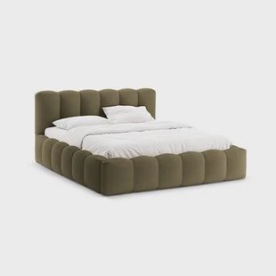 Micadoni Lupine Bedframe met Opbergruimte 200 x 200 cm - Groen