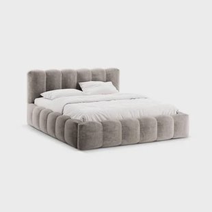 Micadoni Lupine Bedframe met Opbergruimte 180 x 200 cm - Chenille - Cappuccino