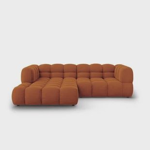 Cosmopolitan Design 3-zits hoekbank Sky links velvet