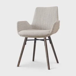 Nolon Nena-Eef Eetkamerstoel Beige Gemêleerd - met Armleuning -