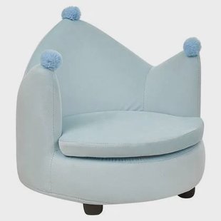 Beliani - VEGA - Kinderstoel - Lichtblauw - Fluweel Beliani - VEGA - Kinderstoel - Lichtblauw - Fluweel