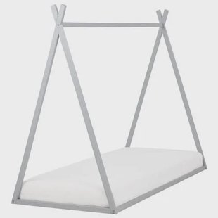 Beliani - SAURAT - Kinderbed - Grijs - 90 x 200 cm - Dennenhout Beliani - SAURAT - Kinderbed - Grijs - 90 x 200 cm - Dennenhout