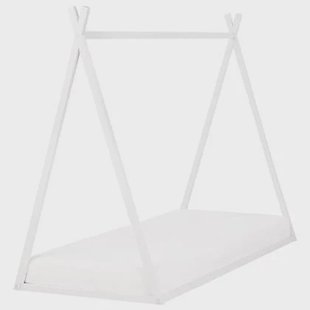 Beliani - SAURAT - Kinderbed - Wit - 90 x 200 cm - Dennenhout